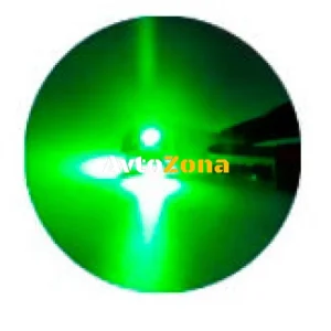 LED Лед Диодни Крушки За Габарит, Т10 W5W, 5 SMD, 12V, Зелена