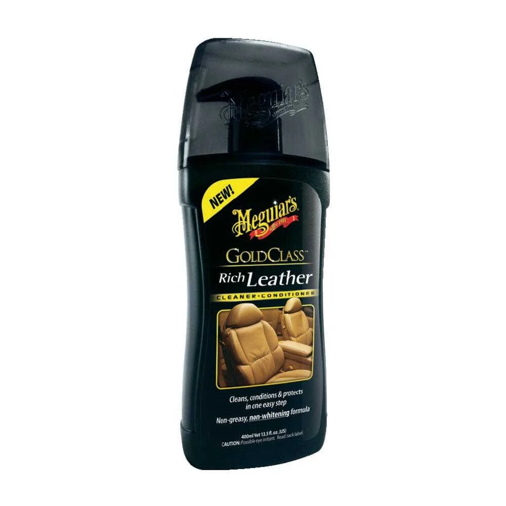 Препарат за почистване и балсам за кожа Meguiar's Gold Class Rich Leather, 414 ml