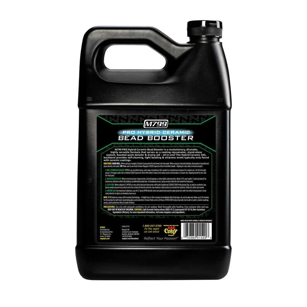 Автоматичен течен уплътнител Meguiar's Pro Hybrid Ceramic Bead Booster M799, 3.78L