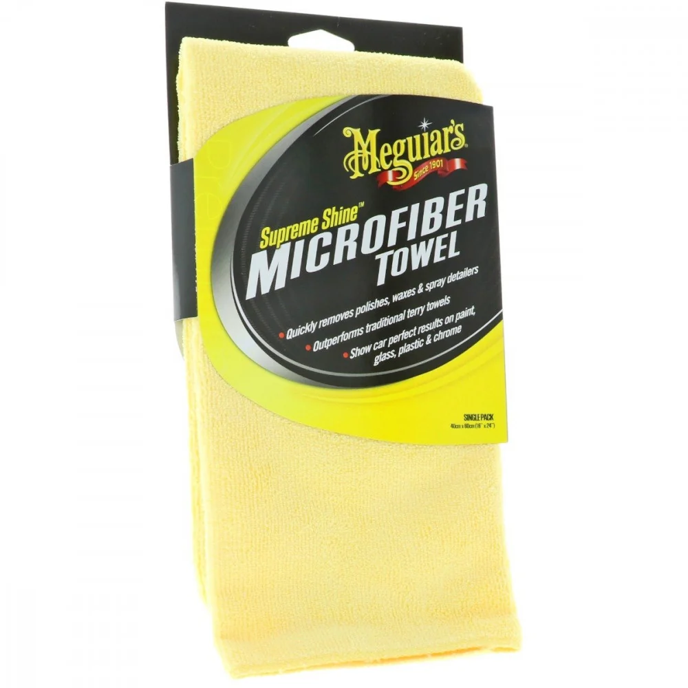 Микрофибърна кърпа Meguiar's Supreme Shine, 63,5 x 40,6 cm