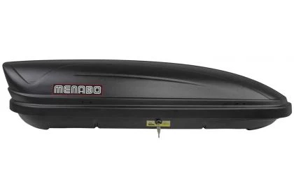 АВТОБОКС MENABO MARATHON 198X79X37CM С ЕДНОСТРАННО ОТВАРЯНЕ С КЛЮЧ, 460 ЛИТРА - ЧЕРЕН