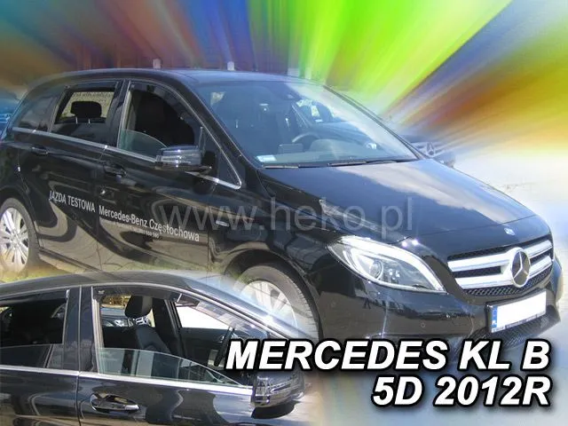 ВЕТРОБРАНИ ЗА MERCEDES B-CLASS W246 (2011+) 5 ВРАТИ - 2БР. ПРЕДНИ