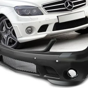 Предна броня за Mercedes C-class W204 (2007-2011) - AMG look - без халогени
