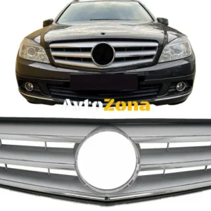 Предна решетка за Mercedes C-Class W204 S204 Limousine Station Wagon (2007-2014) Sport Silver