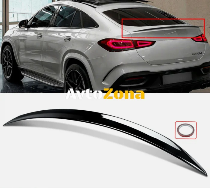 Mercedes GLE C167 (2020+) - Спойлер за багажник AMG - черен гланц