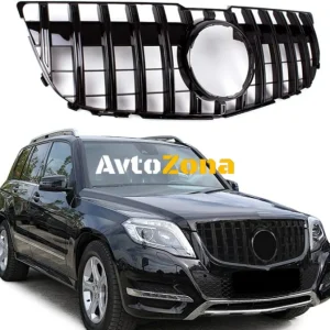 Предна решетка за Mercedes GLK-Class X204 Facelift (2013-2015) GT-R Panamericana Design в Пиано Черно