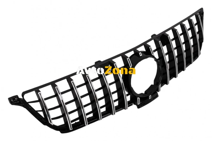 Предна решетка за Mercedes ML-Class W166 (2012-2014) GT-R Panamericana Design Черно Хром