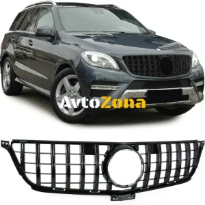 Предна решетка за Mercedes ML-Class W166 (2012-2014) GT-R Panamericana Design Черно