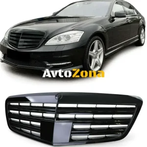 Решетка за Mercedes S-Class W221 Facelift (2010-2013) S63 S65 Дизайн Piano Black