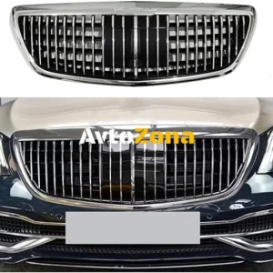 Предна решетка за Mercedes S-Class W222 X222 (2014-2020) Вертикален дизайн Chrome