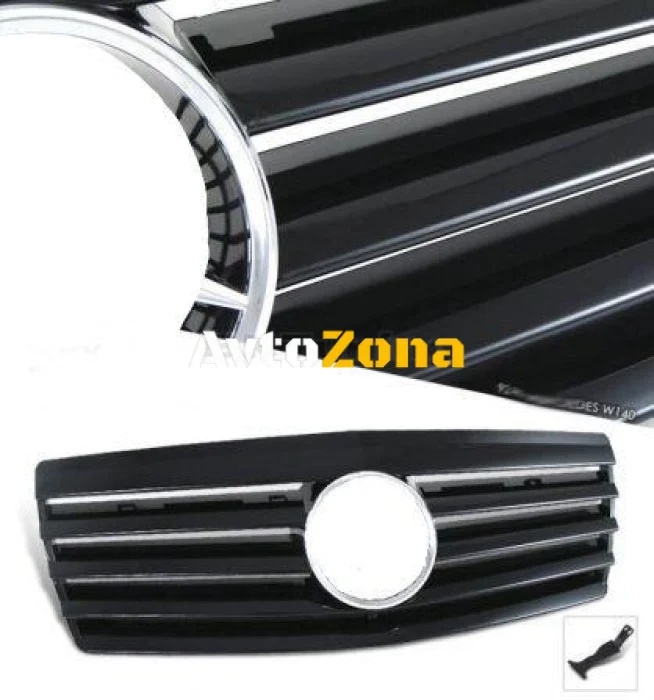 Решетка за Mercedes W140 (92-98) - черна
