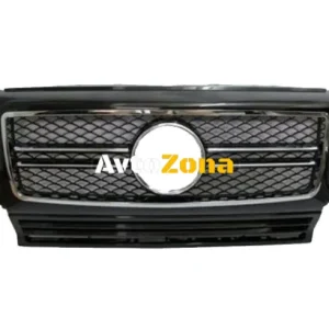 Решетка за Mercedes W461 / W463 G-CLASS (1990-2013) - Черна с хромлайсни АМГ