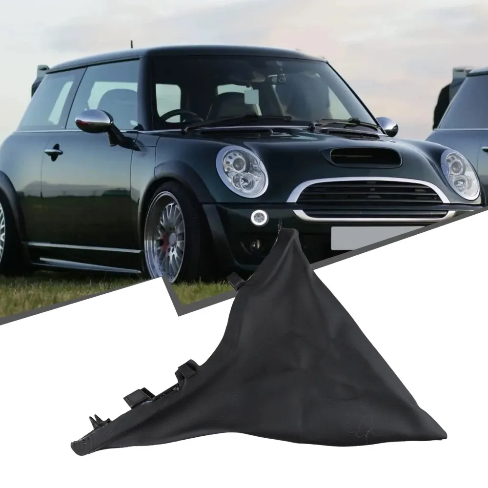 Маншон Ръчна Спирачка За MINI Cooper 2001-2008 Черен Еко Кожа OEM 34421171195