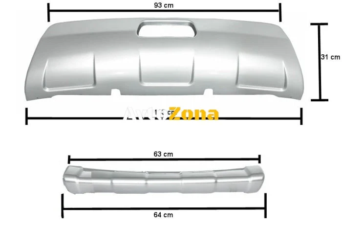 Преден и заден протектор за Nissan Qashqai (2008-2014)