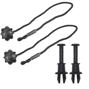 Комплект 2 бр. OEM Щипки / Пинове с Въже за кора на багажник - AUDI, SEAT, SKODA, VW
