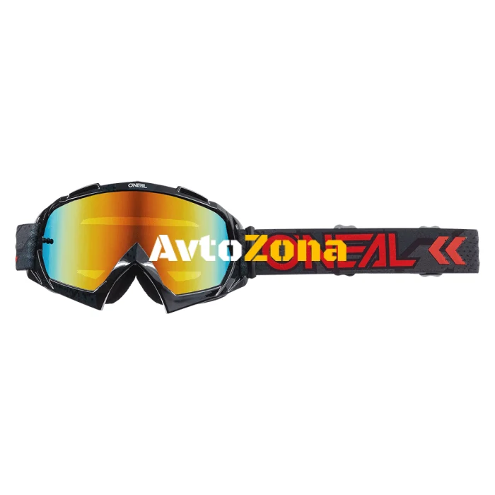 Крос очила O'NEAL B-10 CAMO V.22 BLACK/RED - RADIUM RED