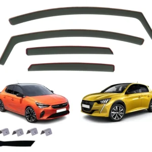 Комплект от 4бр. ветробрани за Opel Corsa F / Peugeot 208 5 врати след 2019