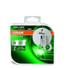 Крушка H4, OSRAM 12V, 60/55W, тип фасунга: P43T, серия: Ultra Life