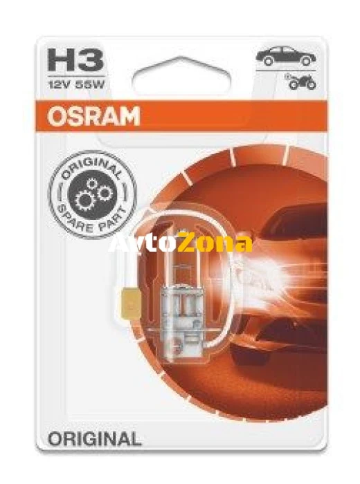 1 Брой Халогенна крушка за фар Osram H3 Standard, 12V, 55W