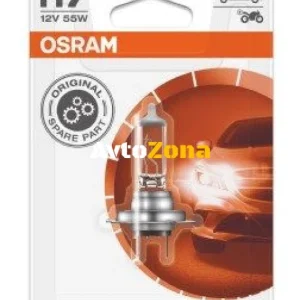 1 брой Халогенна крушка за фар Osram H7 Standard, 12V, 55W