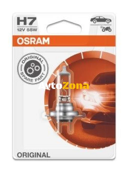 1 брой Халогенна крушка за фар Osram H7 Standard, 12V, 55W