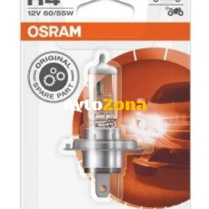 1 Брой Халогенна крушка за фар Osram H4 Standard, 12V, 55W