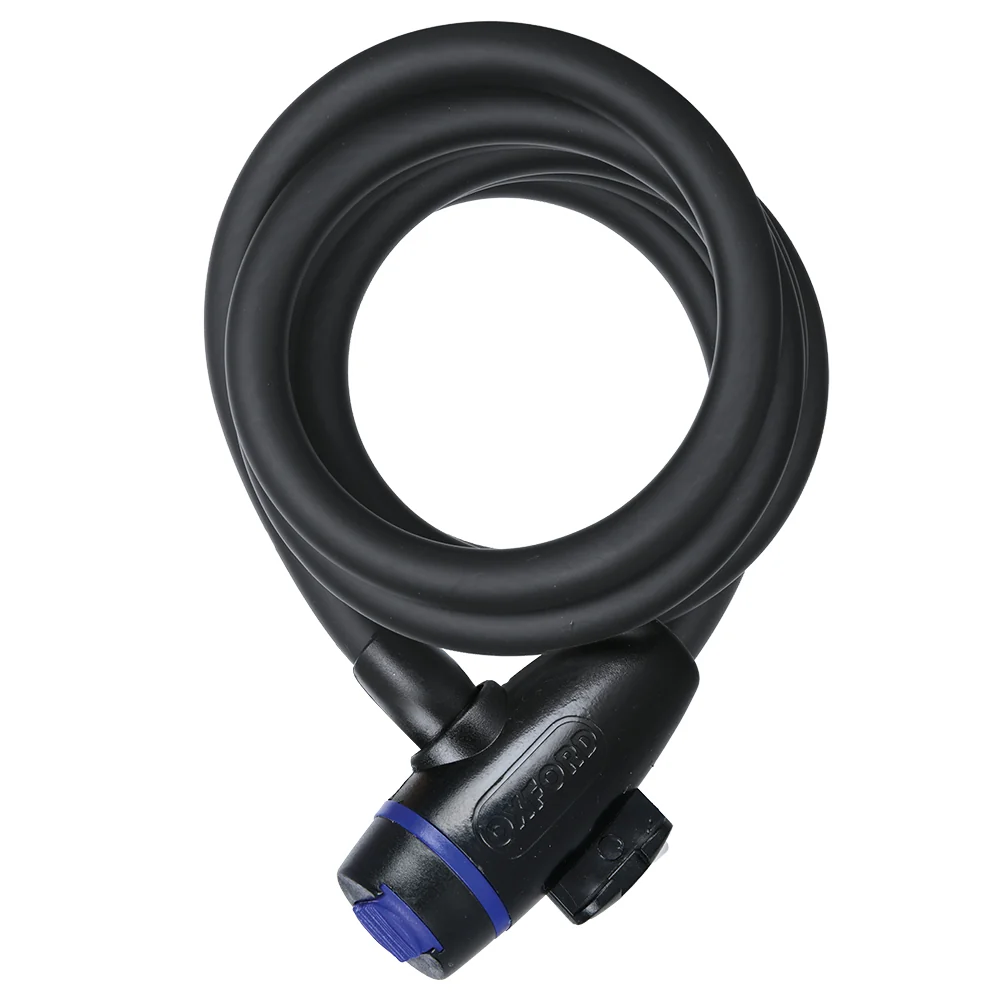 Кабел против кражба на велосипед Oxford Cable Lock Smoke, 12 x 1800 mm