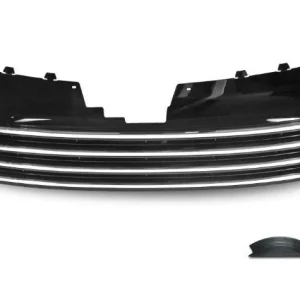 Решетка без емблема VW PASSAT 3C (2010+) - черна с хром лайсни