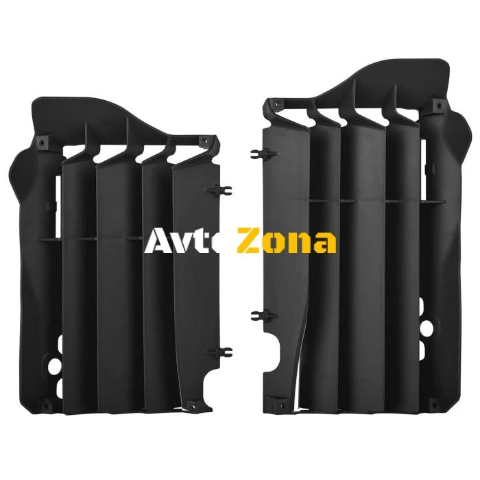 Преден предпазител за радиатор POLISPORT HONDA CRF250R (16-17) CRF450R (15-16) BLACK