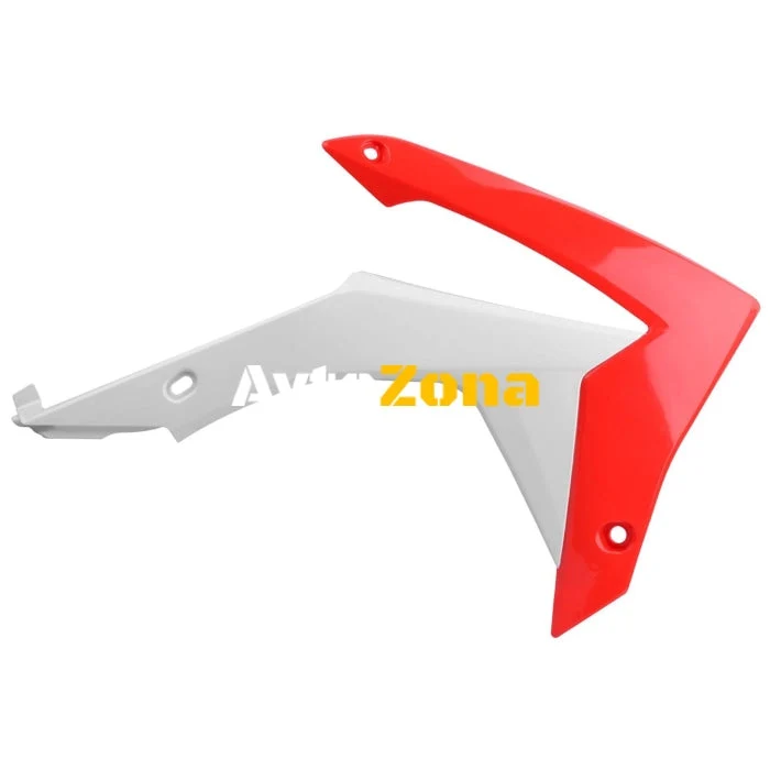 Пластмасови капаци за радиатор Polisport HONDA CRF250R - 2014-17 /CRF450R - 2013-16 RED/WHITE OEM