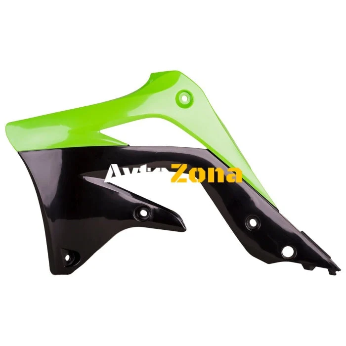 Пластмасови капаци за радиатор Polisport Kawasaki KX450F - 2012-15 Green/Black OEM Color