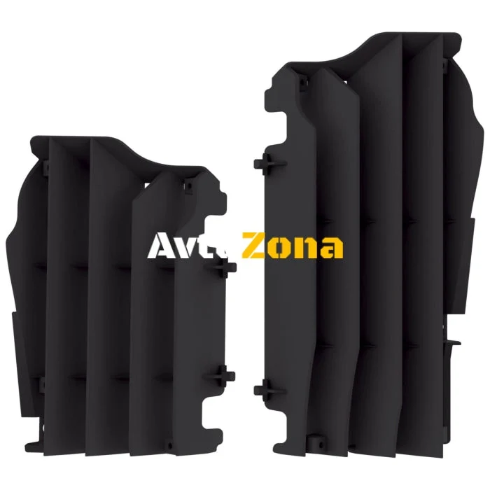 Преден предпазител за радиатор POLISPORT SUZUKI RMZ450(18-20) BLACK