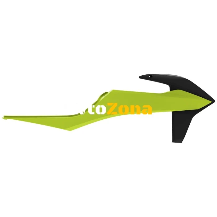 Пластмасови капаци за радиатор Polisport КТМ SX /SX-F - 2019-21 - Black/Yellow Flo