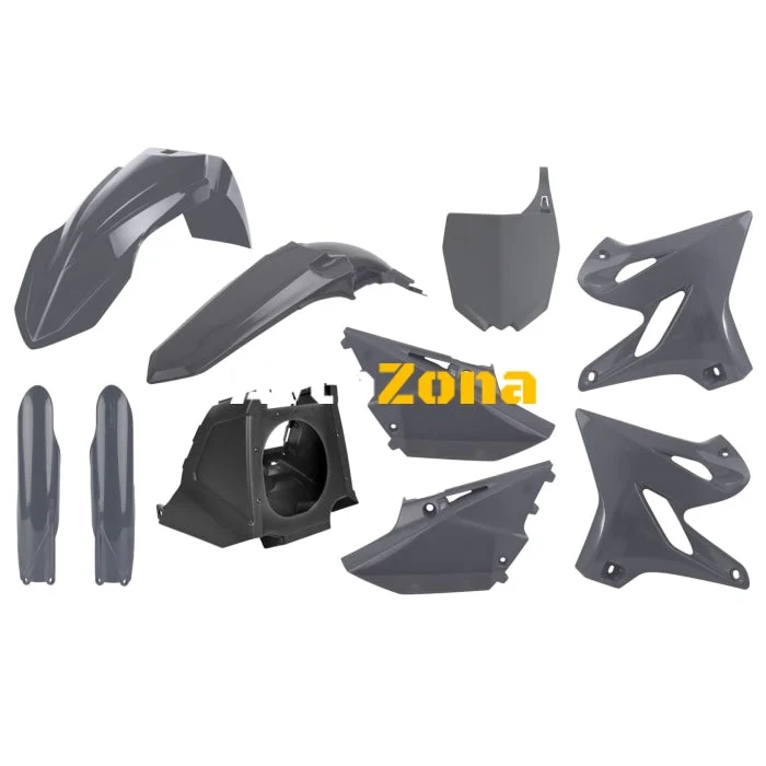 Рестайлинг пластмасов MX комплект POLISPORT за YAMAHA YZ125/250 - 2002- 20 NARDO GRAY