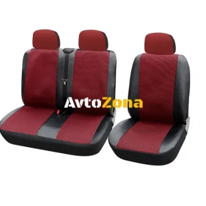 2+1 Комплект Лукс Универсални Калъфи , Тапицерия За Предни Седалки PREMIUM За Transit, Sprinter, Movano, Master, Crafter,...