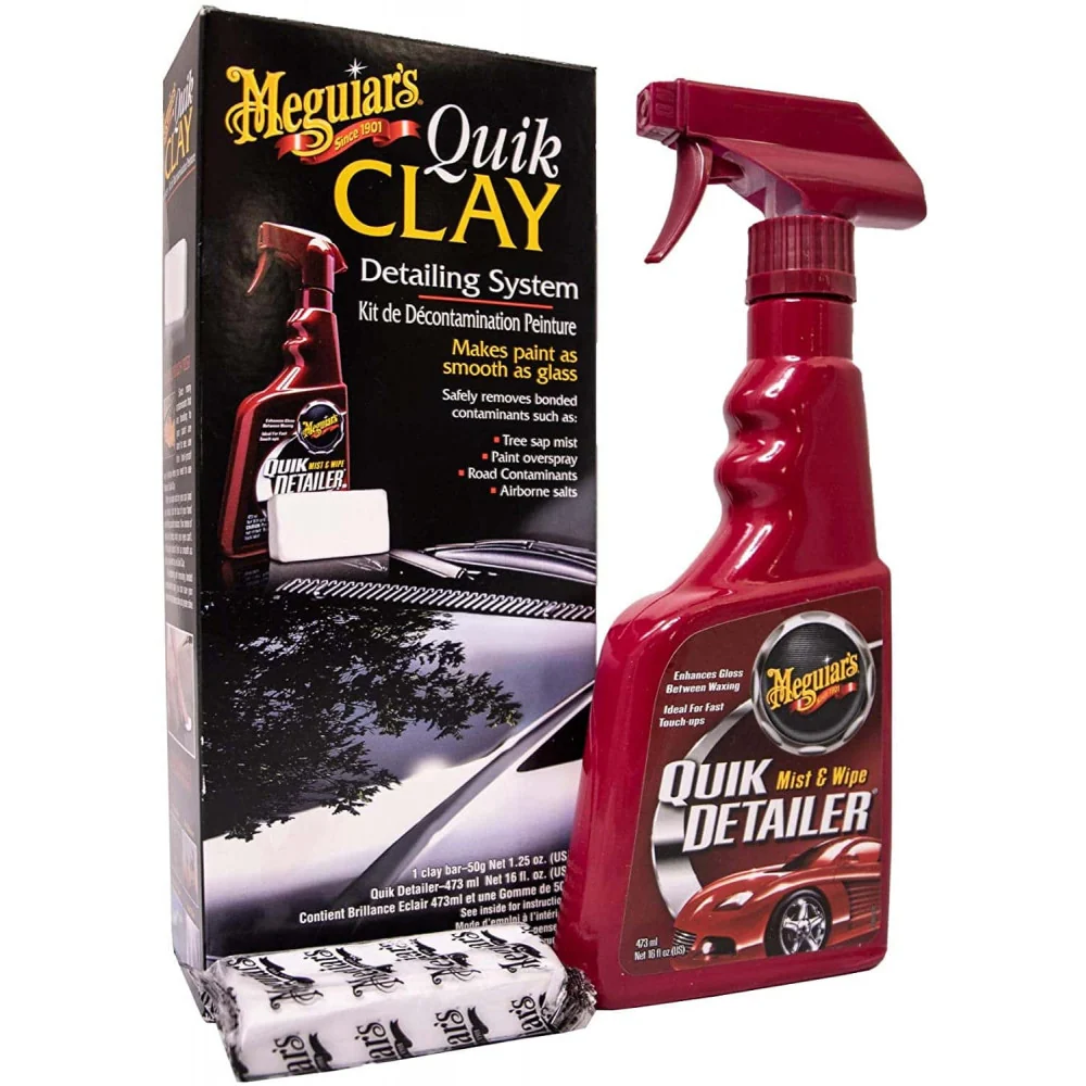 Комплектът Quik Clay на Meguiar за обеззаразяване на бои