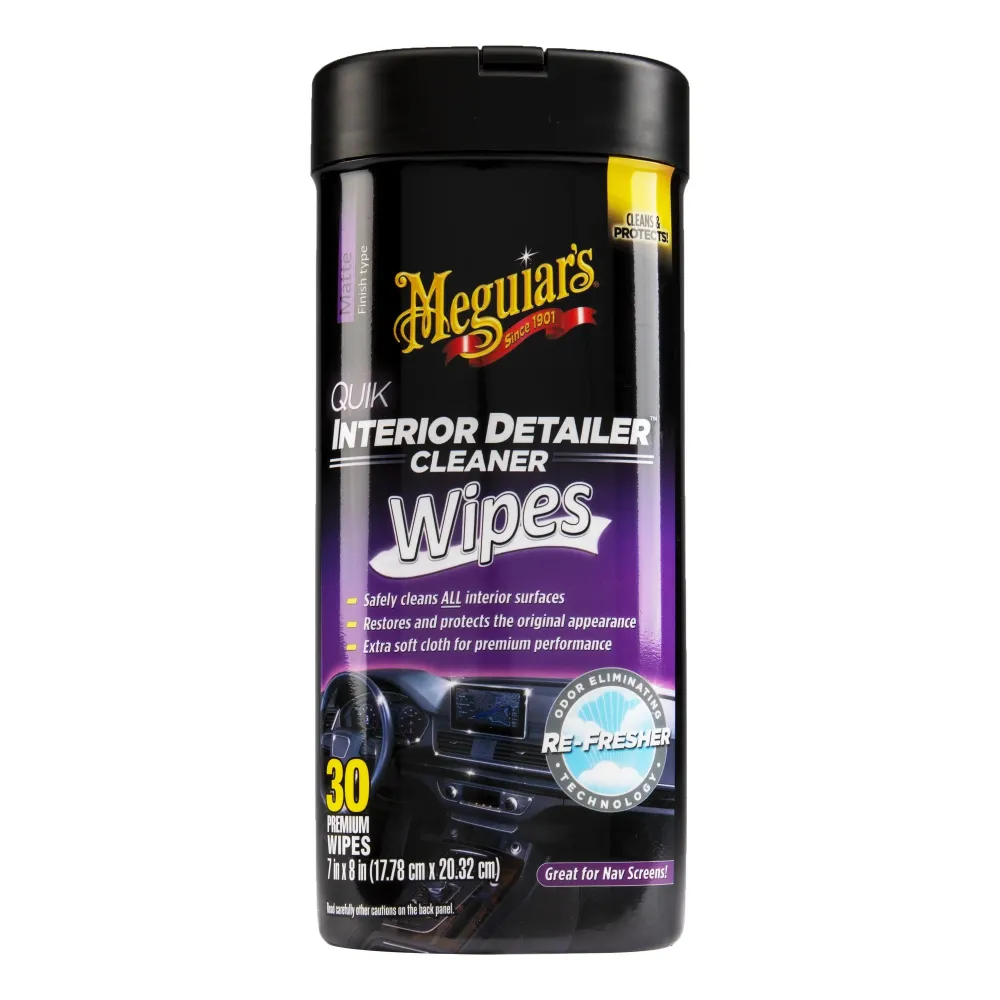 Quik Interior Detailer Cleaner Wipes Meguiar's, 30 бр