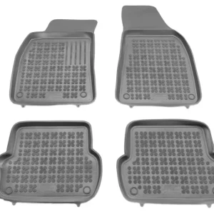 Гумени стелки Rezaw-Plast за Audi A4 (B6/B7) - (2000-2007) - Тип леген, Сиви - Произведени в Полша