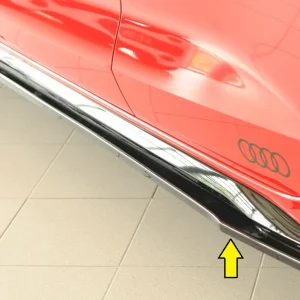 Rieger странични прагове Audi S3, A3 S-Line 8Y 2024+ - Високогланцов черен