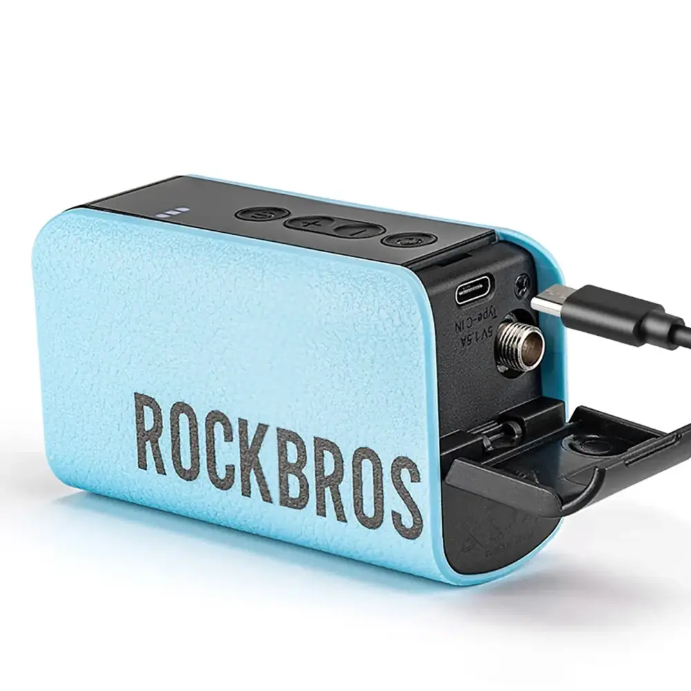 Електрическа помпа с дисплей Rockbros, синя