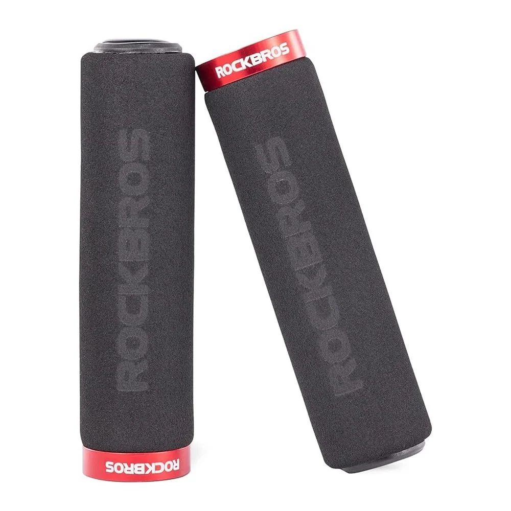 Rockbros BT1001BKRD Грипове за велосипедна кормило от гъба - Черно и Червено