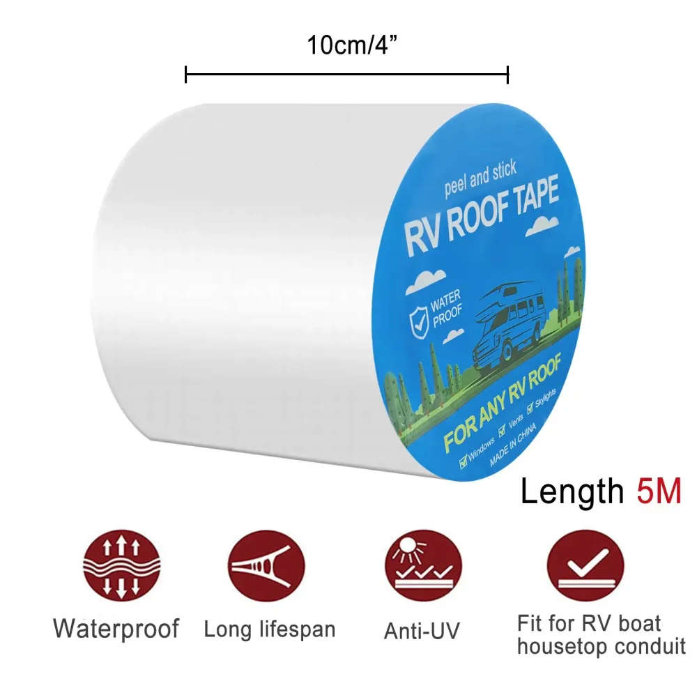 Бутилова Изолационна Лента за Покриви - 10см х 5м - RV ROOF TAPE