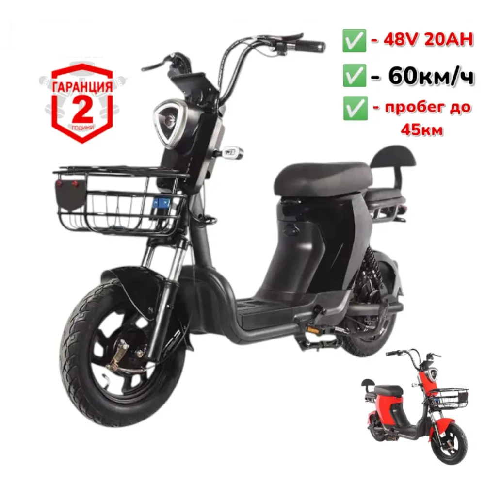 ЕЛЕКТРИЧЕСКИ СКУТЕР SD-1 PRO МАКС.СКОРОСТ 60км/ч 500w