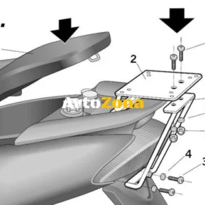 Монтажен комплект за куфари SHAD Y0JG52ST