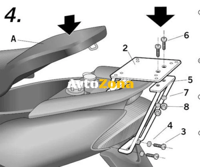 Монтажен комплект за куфари SHAD Y0JG52ST