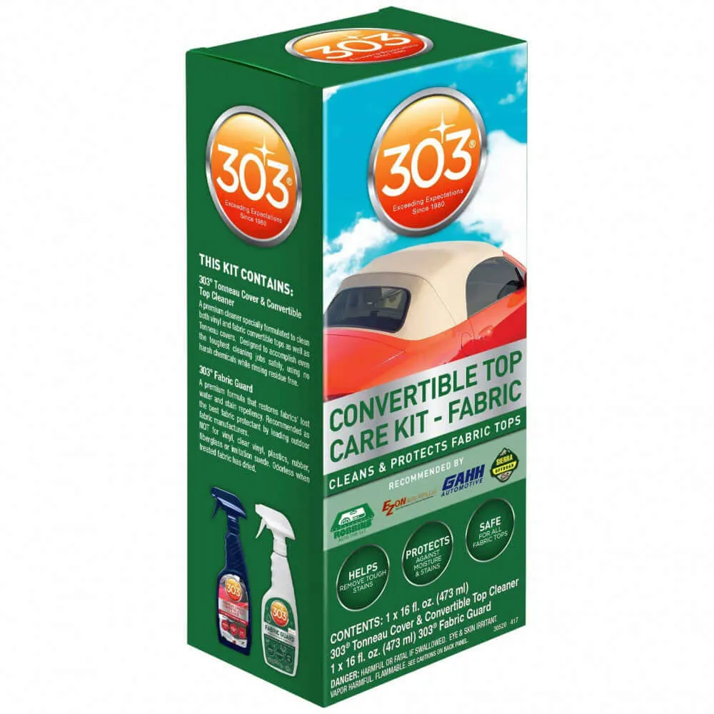 Soft-Top Cleaner and Waterproofer 303 Fabric Fabric Convertible Kit Kit, 476 ml