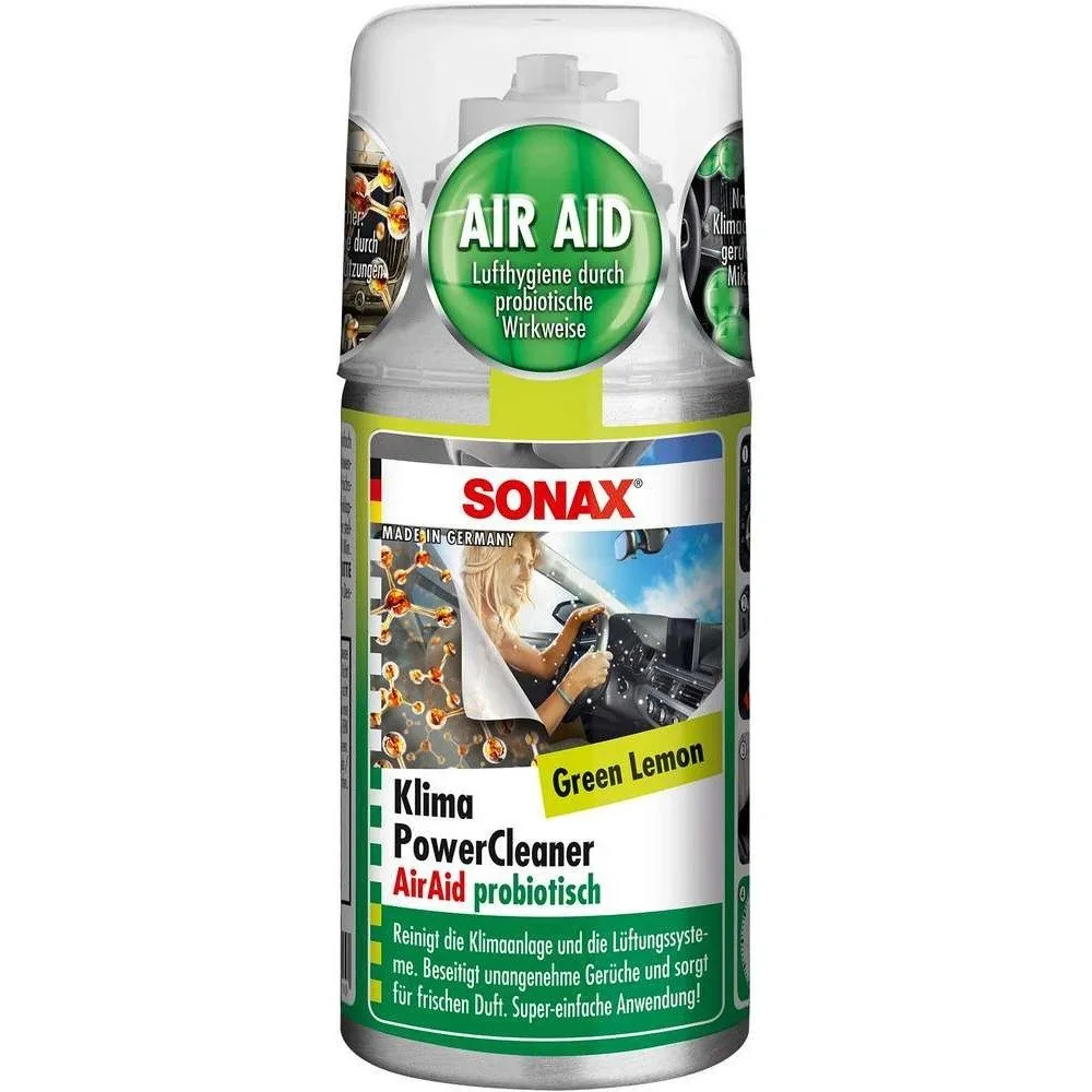 Почистващ препарат за климатици Sonax Klima Power Cleaner, Green Lemon, 100 мл