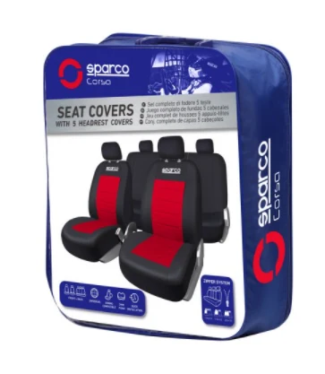 Тапицерия за кола 9 части SPARCO червена