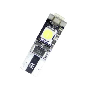 Лед крушки тип T10 с 3 SMD диода - Canbus 6000K