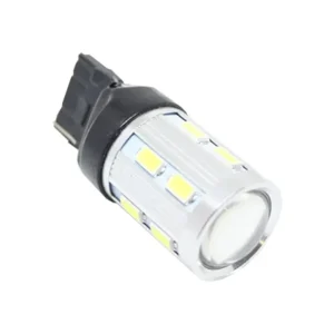 Диодна крушка тип T20 CANBUS с 16 SMD диода и лупа 5630 единична светлина червена